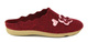 Teplé dámské pantofle z přírodní plsti - Manitu 320385, bordó