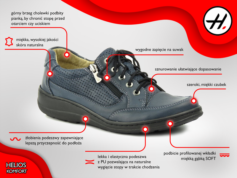 Lehká, měkká dámská obuv na zip - Helios Komfort 357, zlatá