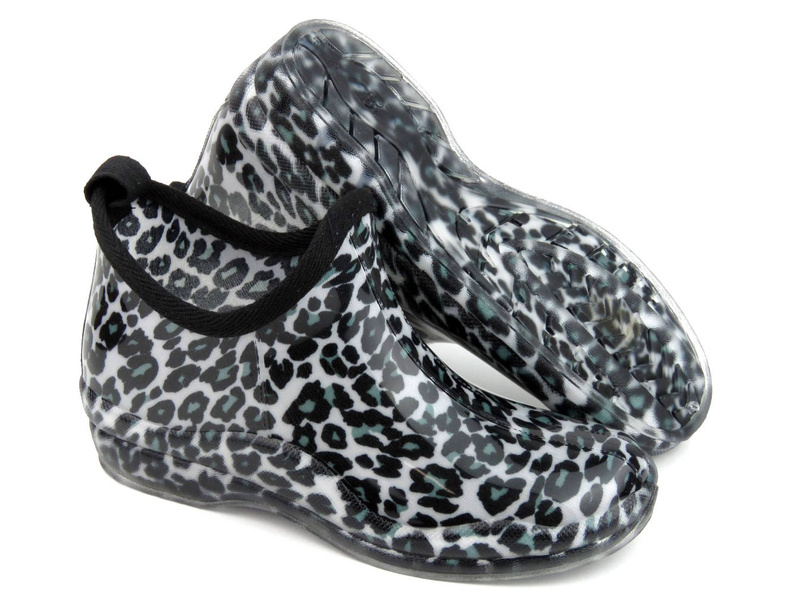 Holínky, dámské holínky - WOJTYŁKO 2210, béžové s leopardím potiskem