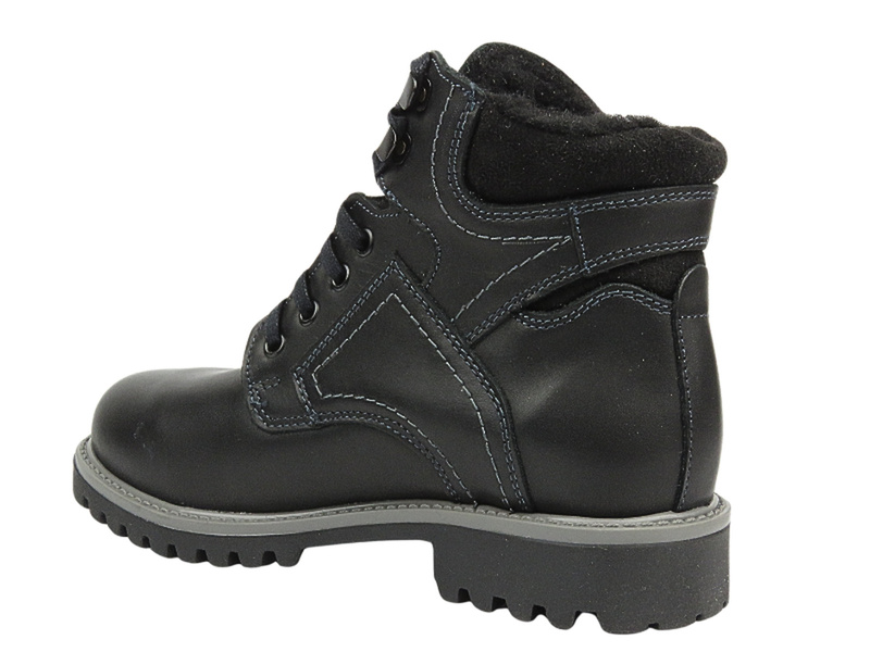 Dámské sněhule z kůže a vlny - HELIOS Comfort 616-2 Black 2