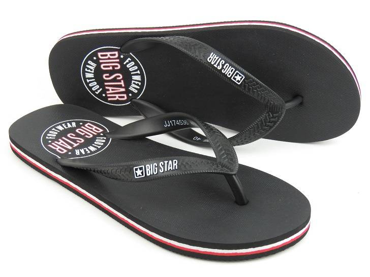 Pánské sportovní žabky - BIG STAR JJ174536, černé