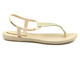 Dámské sandály se zlatým zdobením - Ipanema 82862, béžová a zlatá