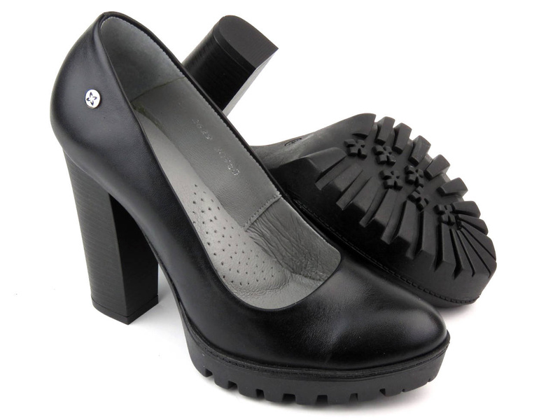 Pohodlné lodičky na vysokém podpatku - MACIEJKA 02629-01, černé