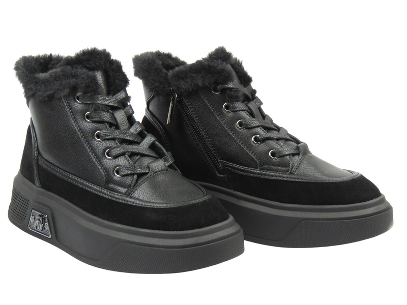 Dámské kotníkové boty Cambell 25-19352, černé