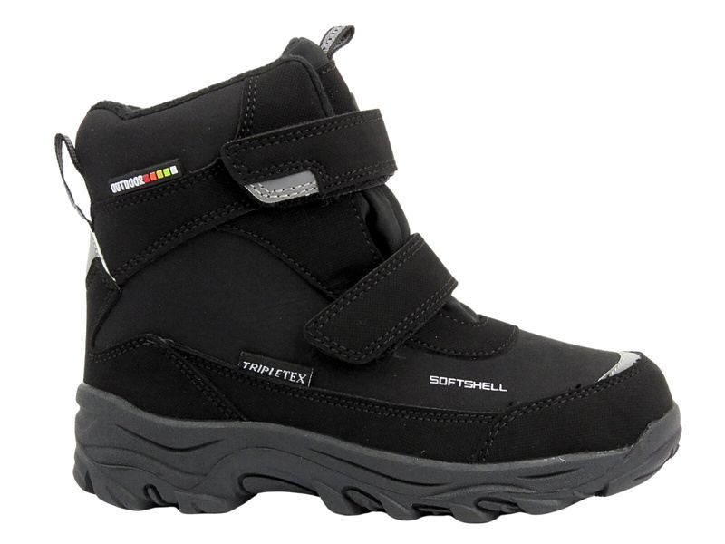 Sněhule, zateplené dětské trapery - AMERICAN CLUB SN60/24, černé