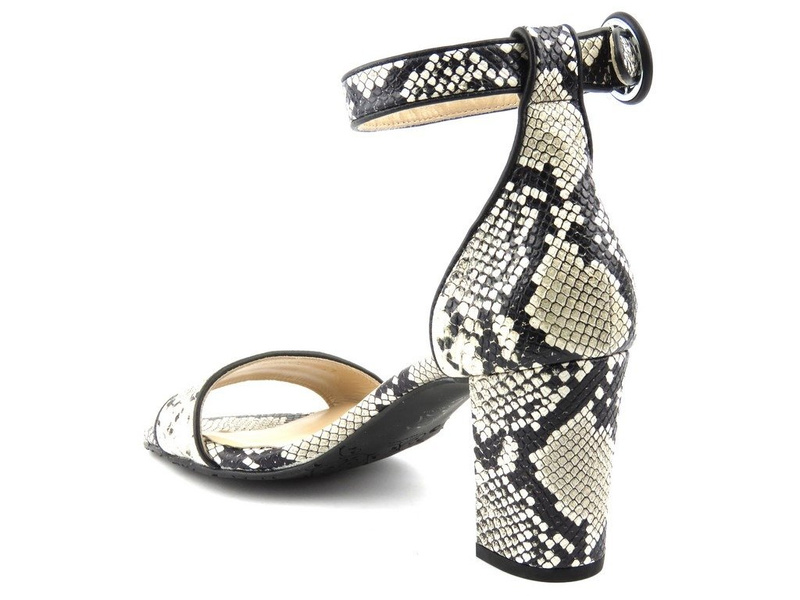 Dámské sandály na vysokém podpatku z hadí kůže - Brenda Zaro 9011