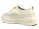 Ažurové polobotky, dámské tenisky - Artiker 54C1707, béžová barva
