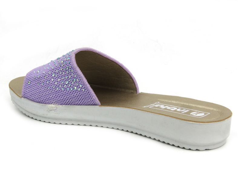 Dámské žabky s flitry - INBLU Mimi, fialové