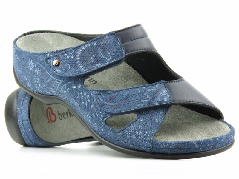 Pohodlné dámské zdravotní žabky - BERKEMANN Janna 01027-324, tmavě modrá