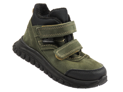 Barefoot minimalistické dětské kotníkové boty zelené Jamet 2226