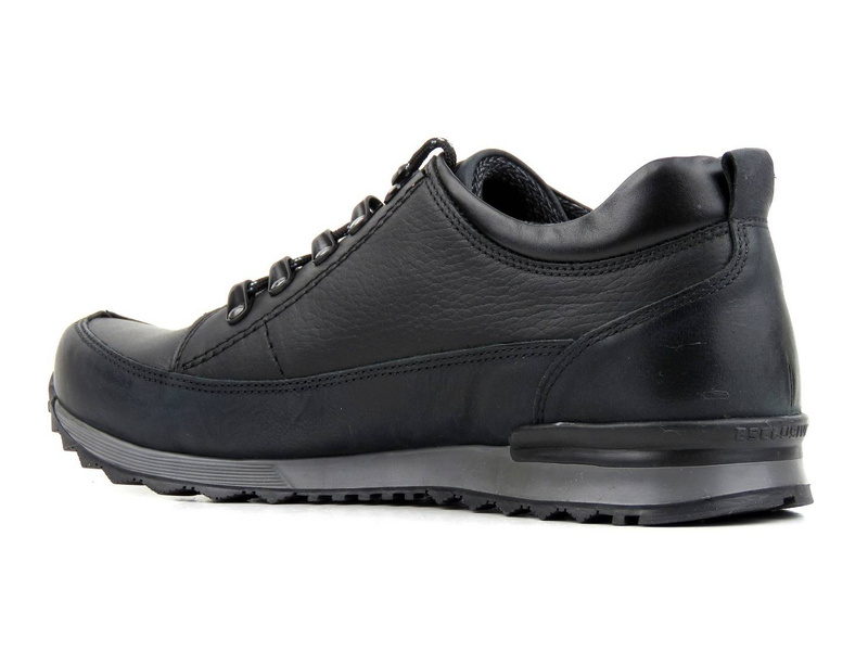 Kožená treková obuv, pánská sportovní obuv RIKO 855, černá