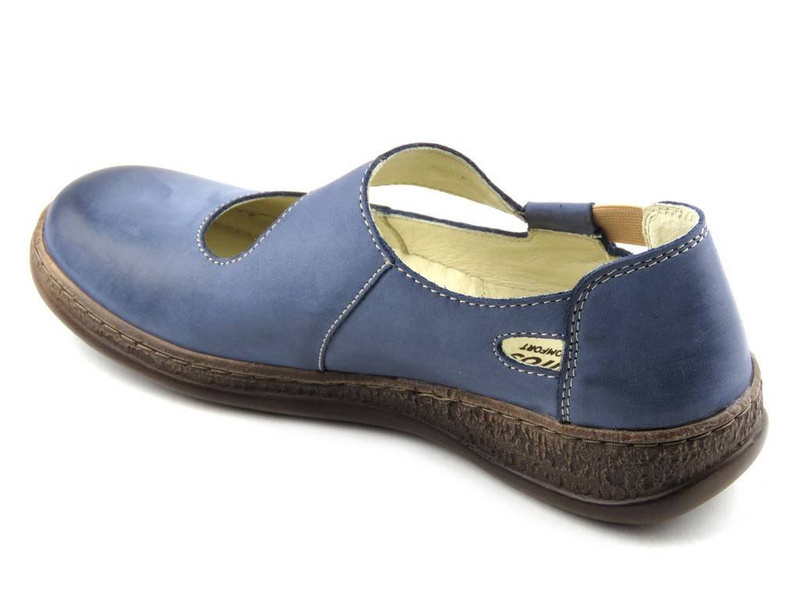 Pohodlné dámské boty s měkkou stélkou - Helios Komfort 655, tmavě modrá