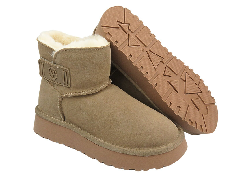 Dámské nazouváky do sněhu - BIG STAR MM274160, béžové