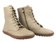 Dámské zateplené minimalistické barefoot kotníkové boty Nika Komfort 1442, cappuccino
