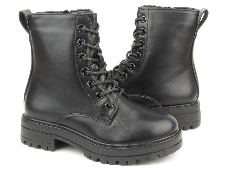 Dětské kotníkové boty - MISS E 23DZ35-4235, černé