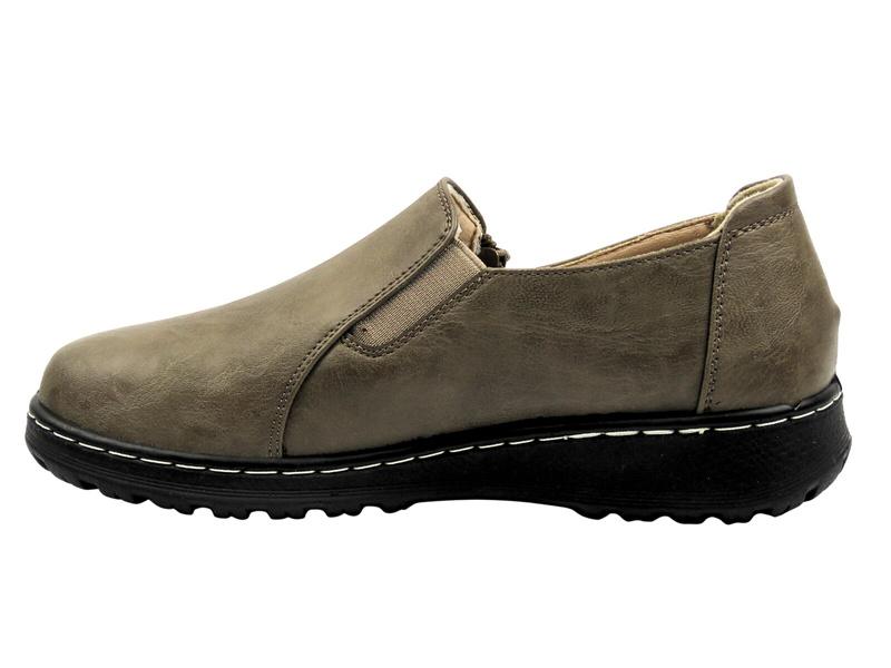 Dámské polobotky khaki Potocki 25-90352