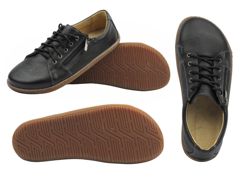 Barefoot dámské minimalistické polobotky černé Helios Komfort 436