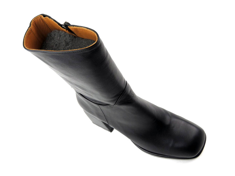 Vysoké dámské kotníkové boty na platformě - VENEZIA 160W2203, černé