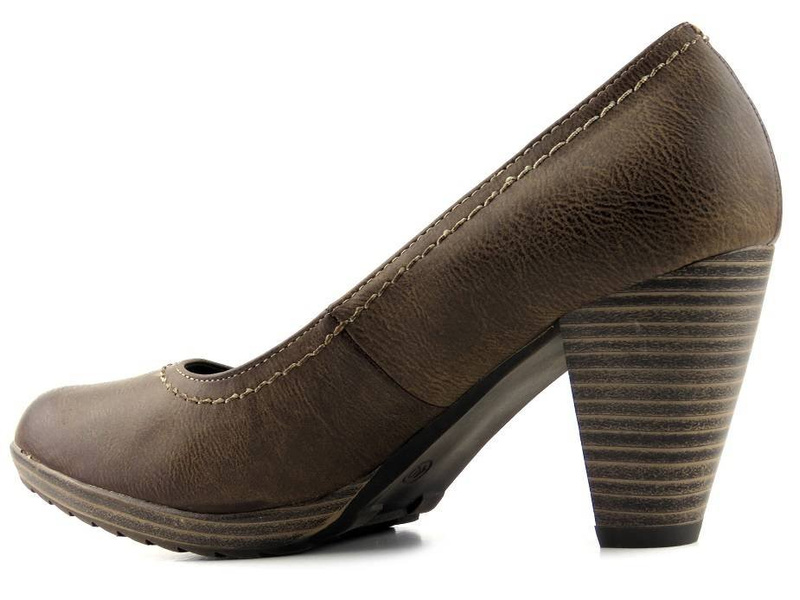 Hnědé lodičky na vysokém podpatku - Marco Tozzi 22402