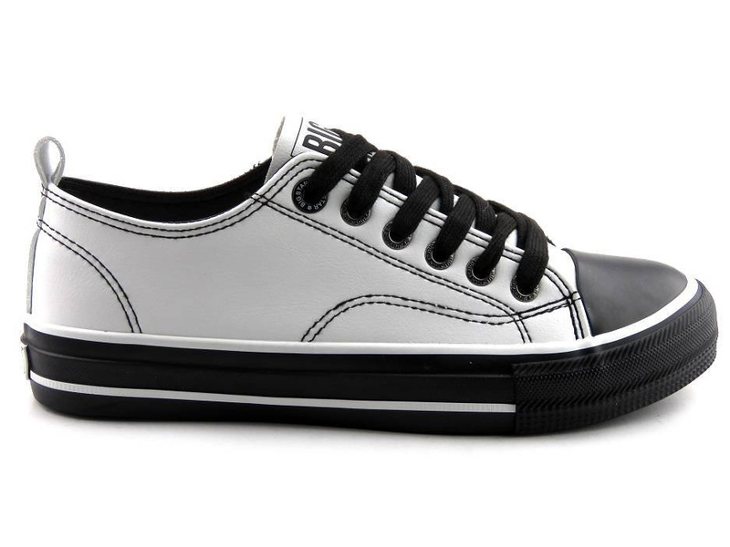 Dámské tenisky s černou podrážkou Big Star HH274147, bílé