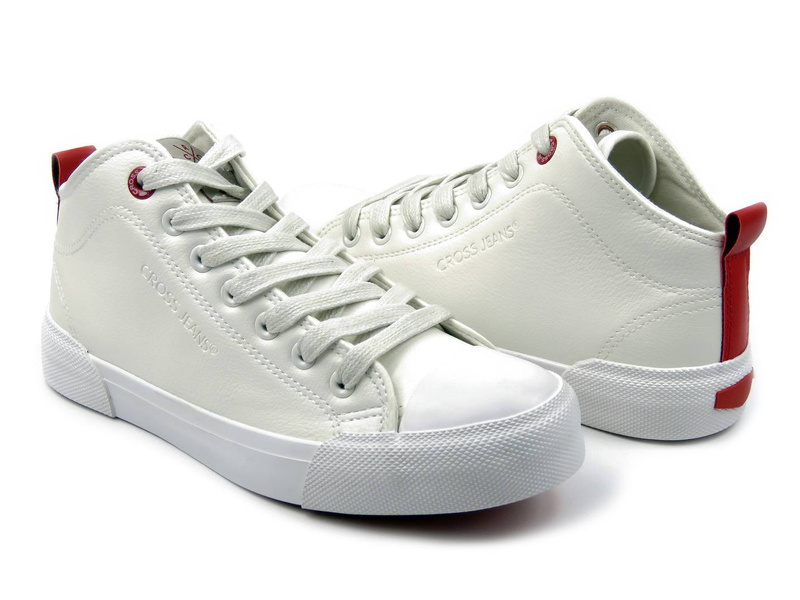 Dámské vysoké tenisky - CROSS JEANS II2R4033C, bílé