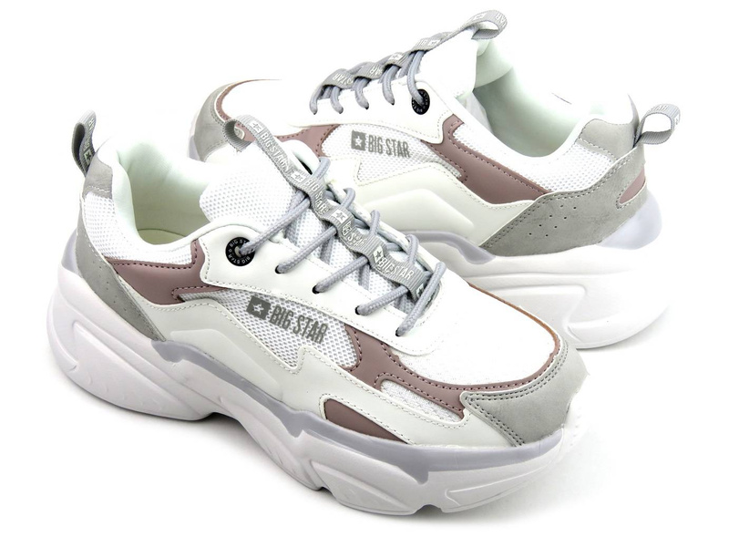 Sportovní obuv, dámské tenisky BIG STAR Memory Foam HH274255, bílá