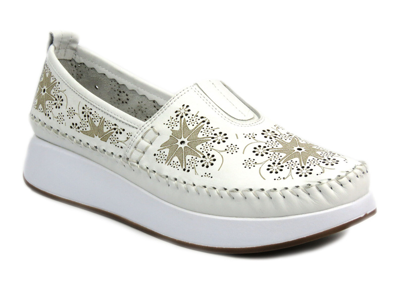 Dámské lordy z přírodní kůže - VENEZIA P108424 114, černá