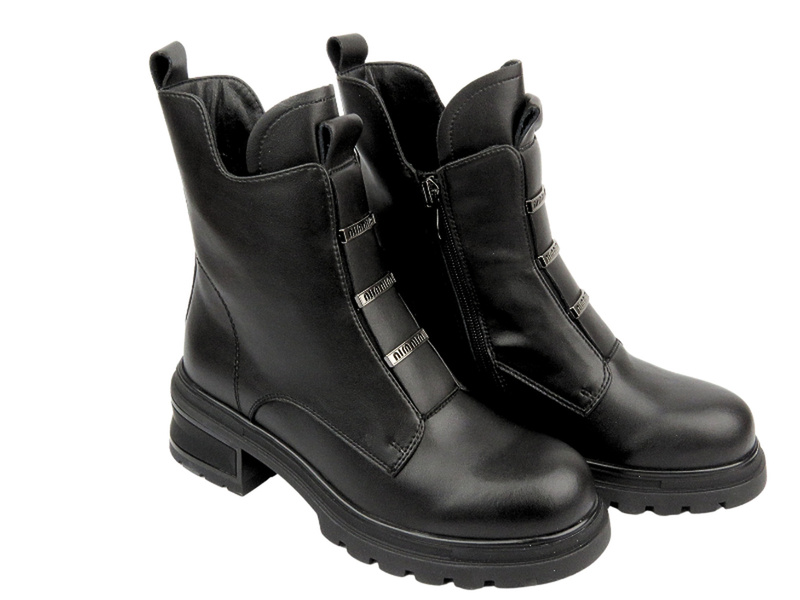 Černé dámské kozačky - Filippo DBT4147, černé