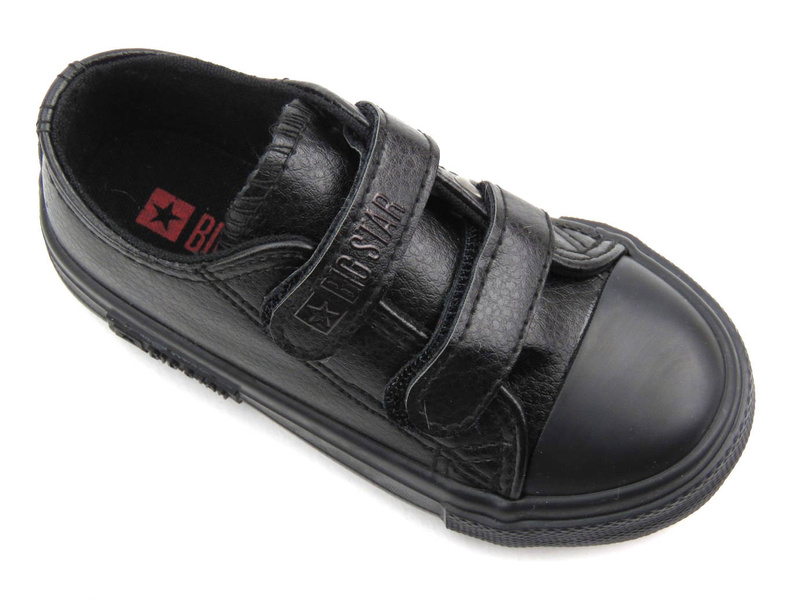 Dětské a mládežnické tenisky z ekokůže - BIG STAR KK374092, černé