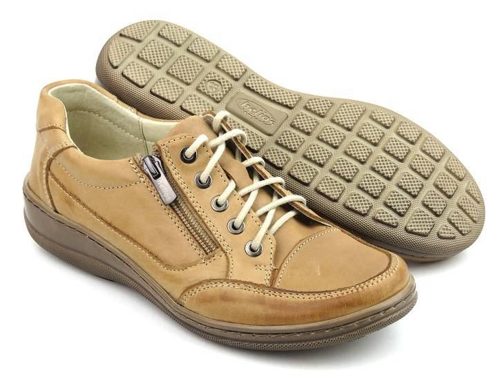 Pohodlné dámské boty od polského výrobce - Helios Komfort 357, světle hnědé