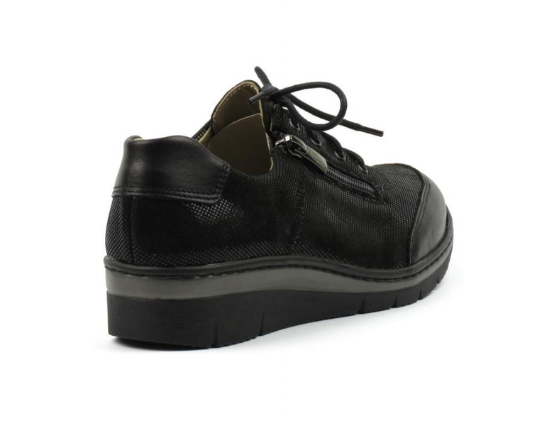 Kožená dámská sportovní obuv - Helios Komfort 334-2, černá