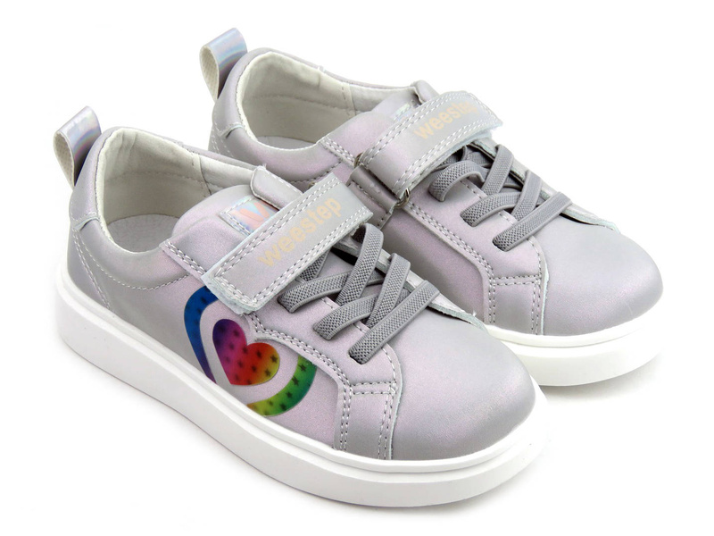 Kvalitní dětská sportovní obuv - WEESTEP R522163572, stříbrná
