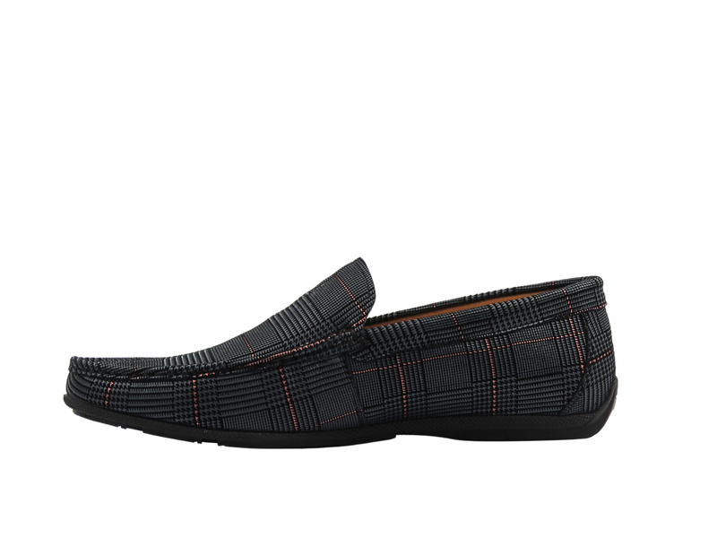 Pánské kožené mokasíny šedé John Doubare 628A-H-888