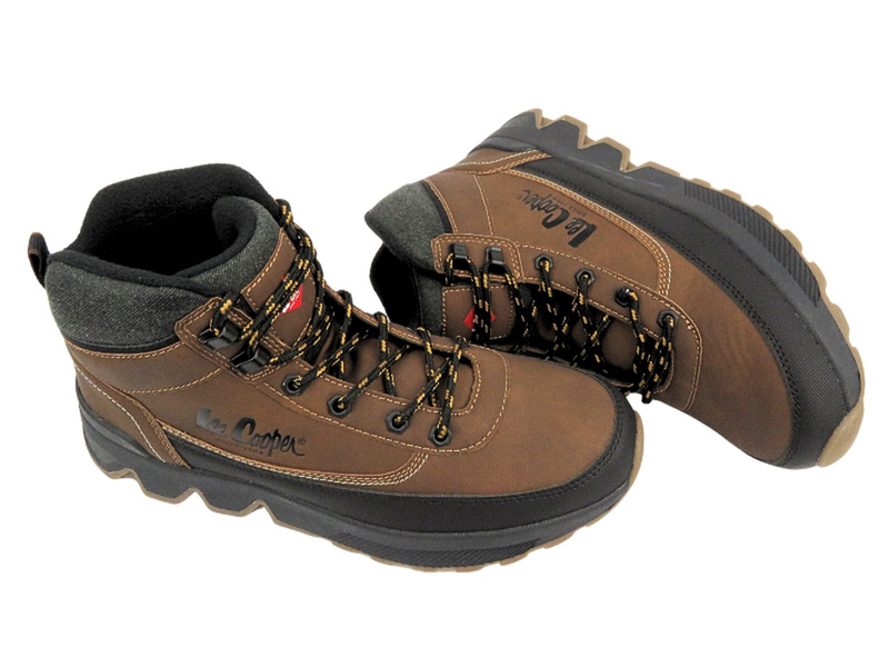 Trekové, pánské sněhule zateplené fleecem - LEE COOPER 22-01-1391M, černé