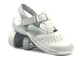 Dámské kožené sandály bílé Helios Komfort 128