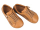 Barefoot kožené minimalistické dámské polobotky se zvýšenou šířkou H - Nika Komfort 26051, hnědé