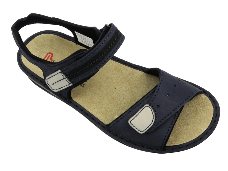 Dámské sandály s volánky - Berkemann Leni 03102-320, tmavě modrá