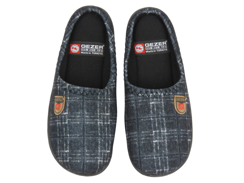 Pánské domácí pantofle Gezer G98A252 šedo-černé