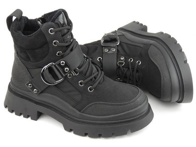 Černé kozačky, dámské kozačky - EVENTO 22BT35-5072