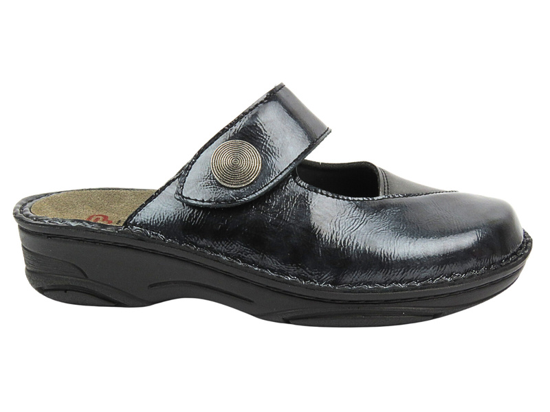 Pohodlné žabky Dámské dřeváky BERKEMANN Heliane 03457-647 Dark Blue Slip-on