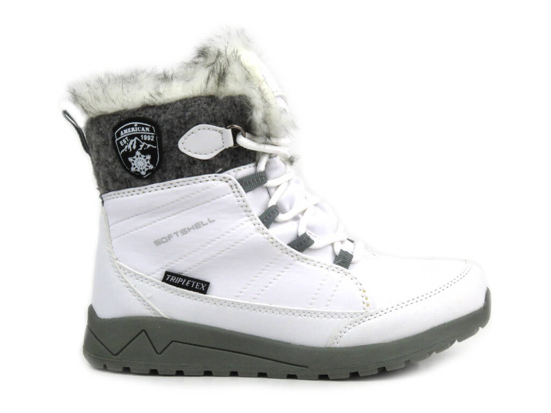Dětské sněhule - AMERICAN CLUB SN 39/23, bílé