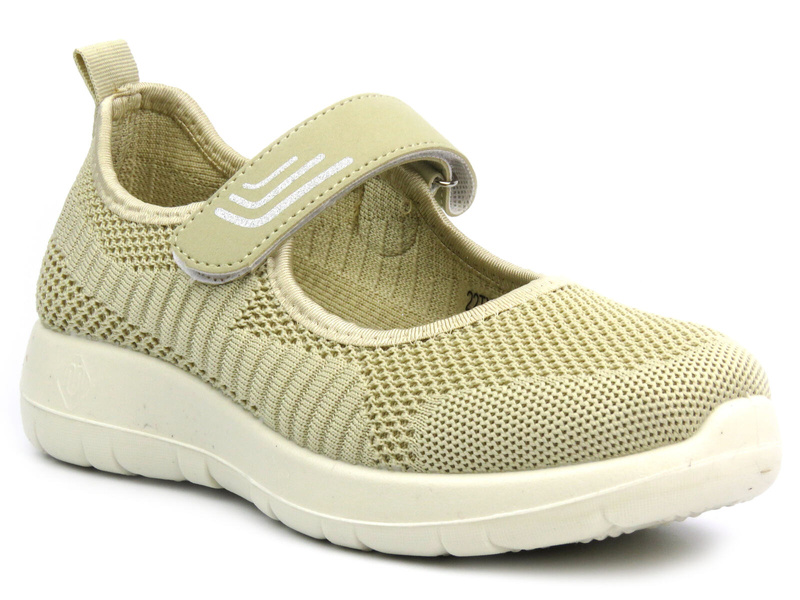 Dámská polobotka na suchý zip - NEWS 22TX02-4695, béžová