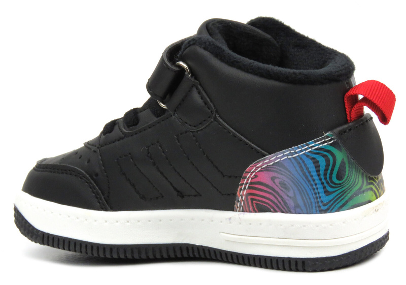 Dětská sportovní obuv zateplená fleecem - AMERICAN CLUB BD 24/22, černá