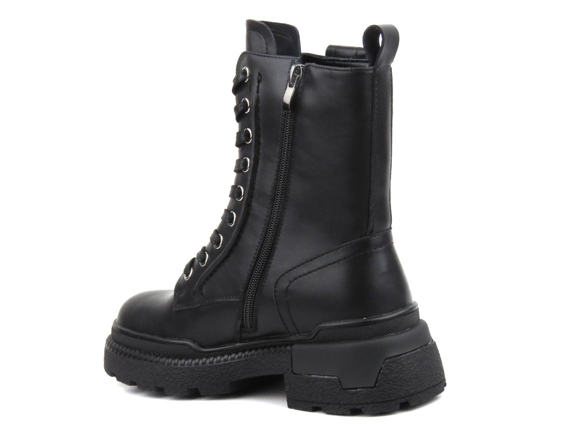 Kožené kozačky, dámské kozačky - Artiker 53C0242, černé