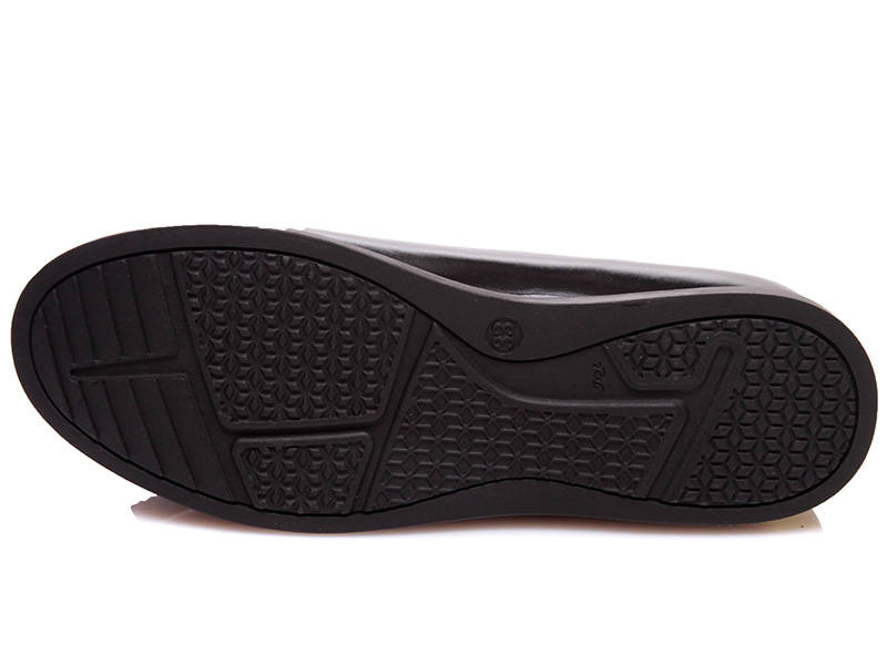 Kožené, lakované balerínky pro děti - WEESTEP R967254185, černá