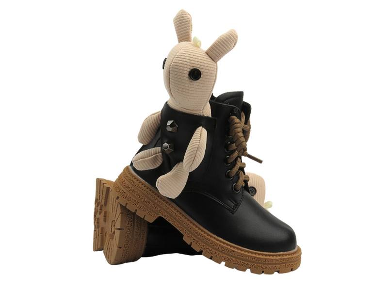 Dětské boty s hvězdou a medvídkem - Navy Dot 22-61060, stříbrná