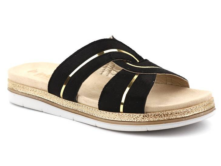 Dámské žabky na léto a dovolenou - INBLU SA-43, černé