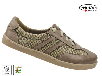 Dámské barefoot boty z přírodní kůže Helios Komfort 469, béžové - PŘEDPRODEJ