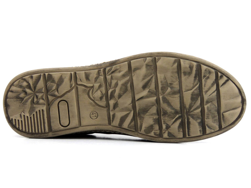 Pohodlné, kožené pánské boty na jaro a léto - Wasak 0116, šedá