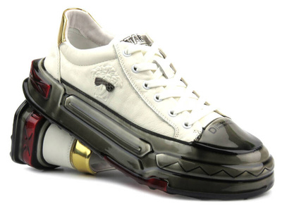 Moderní pánské tenisky - JOHN DOUBARE 9699, bílá